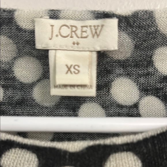 J. Crew Black and White Ribbed Fitted Sweater - Picture 2 of 4